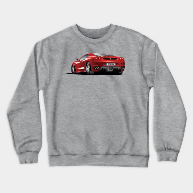 Fast Red Car Crewneck Sweatshirt by ManaWar